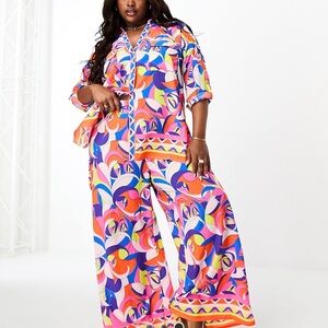 River Island Multicolor Beach Co-ord